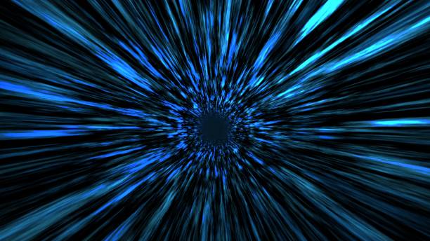 istock Lights flowing into a single point - much like the concept of infinity and continuity 1439138102