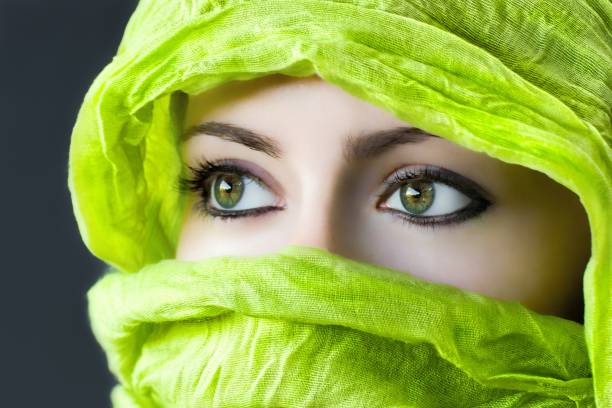 Green Eyes Beautiful Women Wearing A Hijab Stock Photos, Pictures &  Royalty-Free Images - iStock