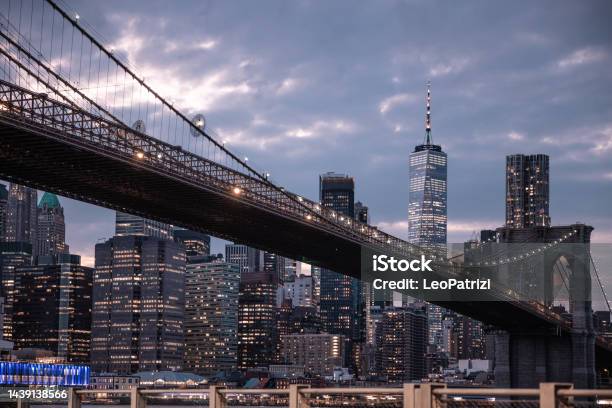 Downtown New York Skyline Stock Photo - Download Image Now - New York City, Urban Skyline, Manhattan - New York City