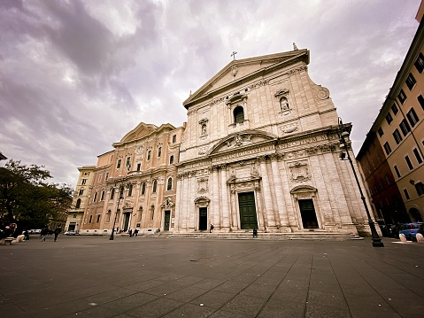 Low angle shot of oratorio dei filippini a church in rome italy
