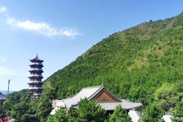 istock Geumsansa, a Buddhist temple beside a hill full with grasses 1439143168