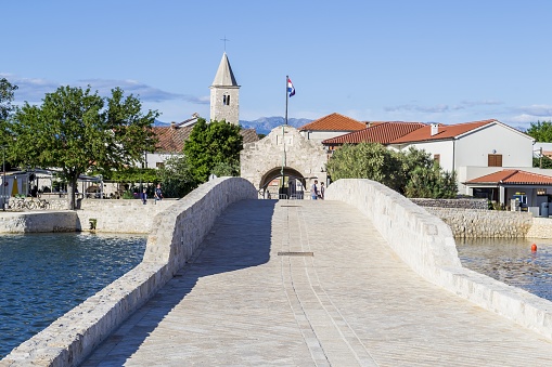 A beautiful picture of a historic bridge in Nin, Croatia