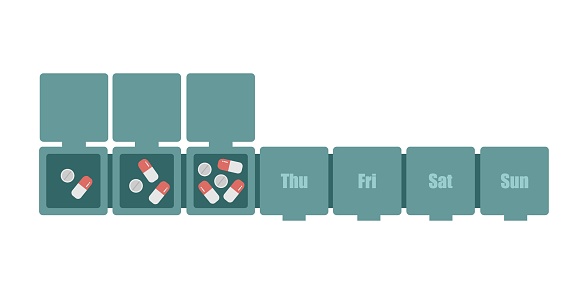 Pill Menu. Example Pill Box Medication Schedule Pills And Capsules For Every Day Daily ...