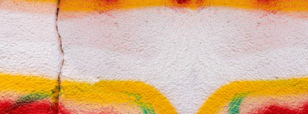 istock Close up of colorful painted wall 1439160957