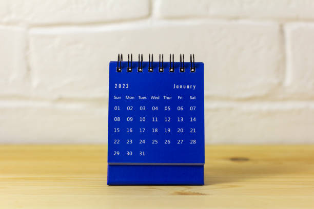 istock The calendar for January 2023 is on the table. 1439161555