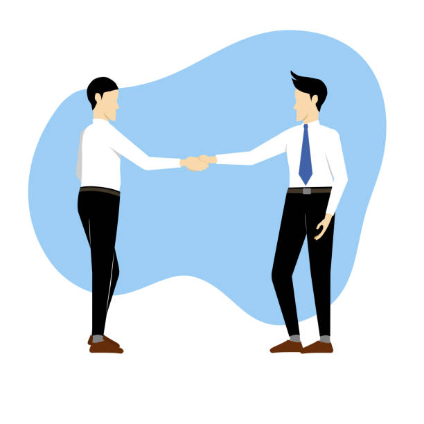 istock Businessmen came to an agreement and completed the deal with a handshake. 1439162409