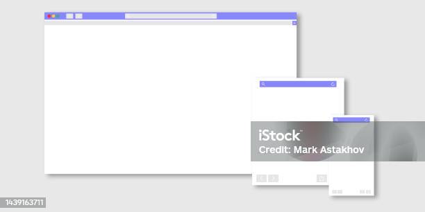 Browser Window Web Elements Browser Mockups Website Window For Laptop ...