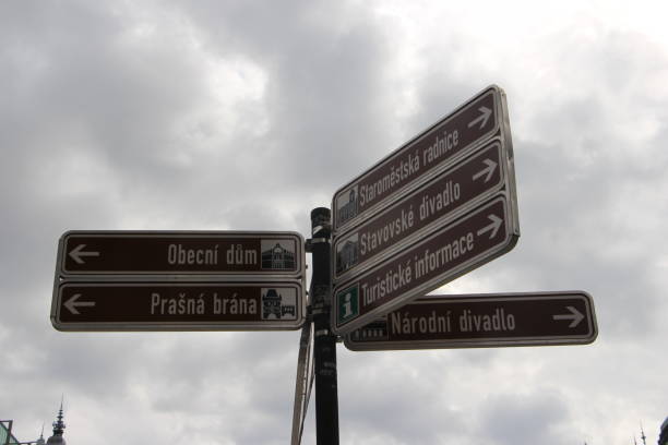 istock Czech Republic - Prague - direction signs 1439163809