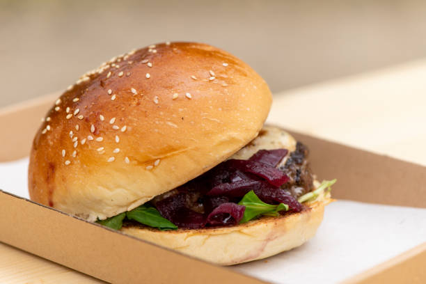 istock Homemade delicious hamburger 1439164844