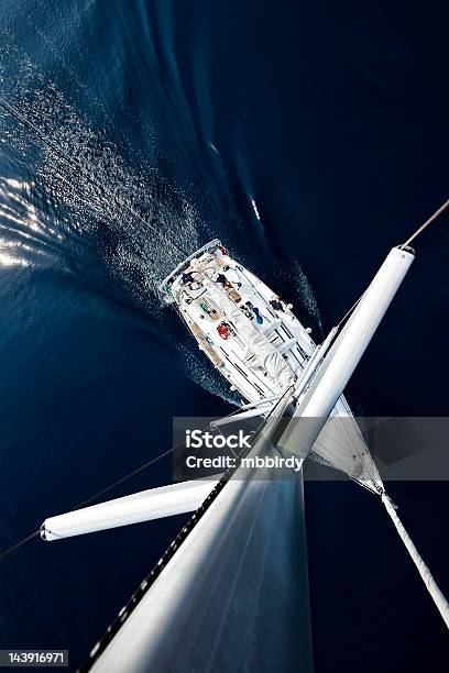 Sailboat From Above Stock Photo - Download Image Now - Sailboat, Sailing, Yacht