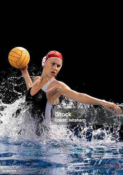 Water Polo Stock Photo - Download Image Now - Water Polo, Motion, One Woman Only