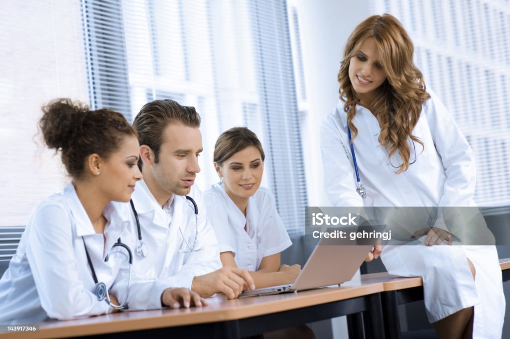 Group of young doctors  20-24 Years Stock Photo