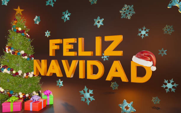 istock Feliz Navidad. Spanish Christmas. (Merry Christmas) 1439175818