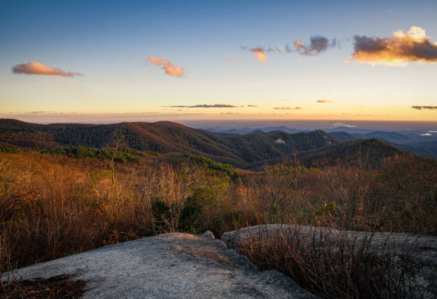 Beautiful Sunset View From  Sassafras Mountain South Carolina