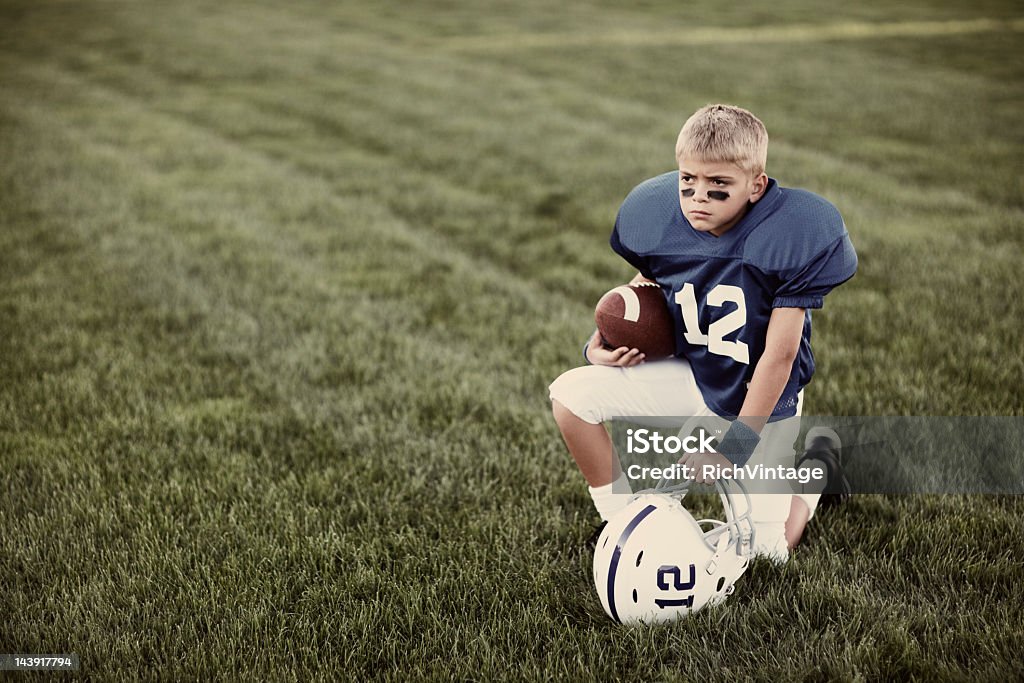 Retrato de fútbol - Foto de stock de Niño libre de derechos