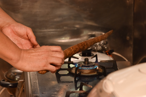 Japanese small business owners who run experimental hotel cooking traditional Japanese food in Tabinoya, Shizuoka, Japan