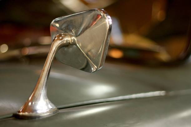 istock Selective focus shot of a car outside mirror 1439180025
