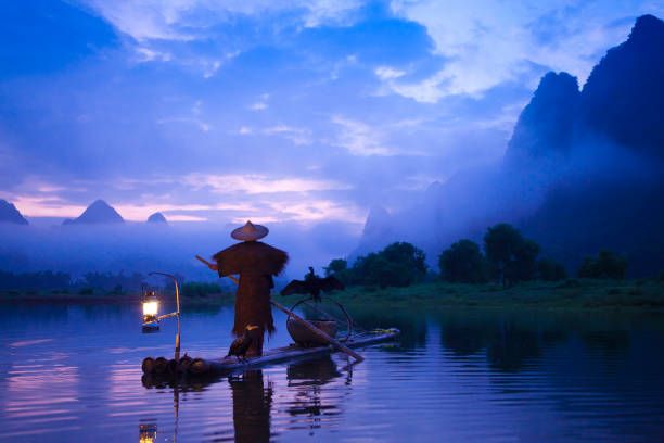 istock Fishermen  fashing on Li River 143918006