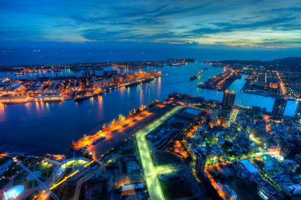 140+ Kaohsiung Harbor At Night In Kaohsiung Taiwan Stock Photos, Pictures & Royalty-Free Images - iStock
