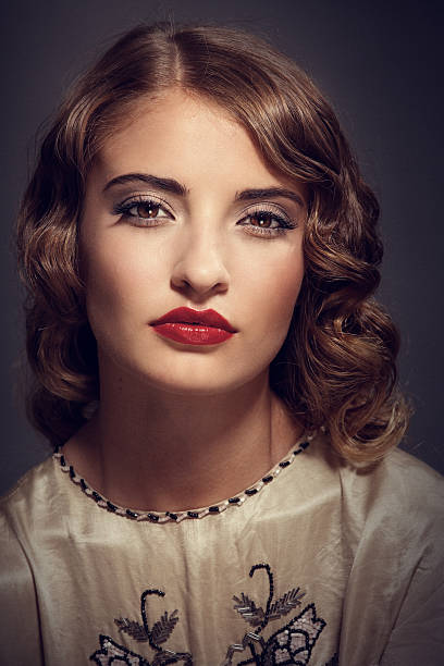 retro woman portrait