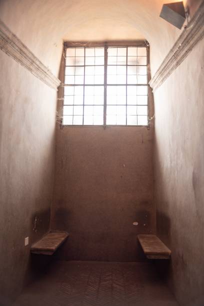 Vertical shot of a prison ward under the sunlight