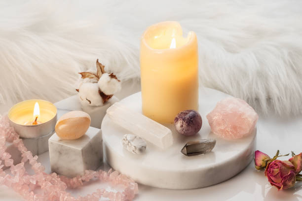 istock Healing Stones for Crystal Spiritual Wicca Ritual 1439183929