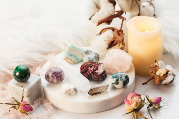 istock Healing Stones for Crystal Spiritual Wicca Ritual 1439183930