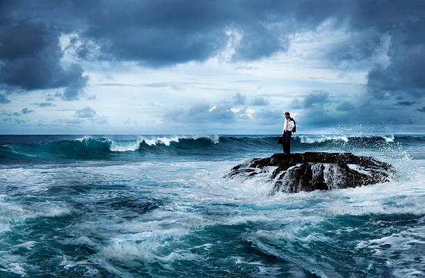 istock Businessman waiting for the storm 143918403
