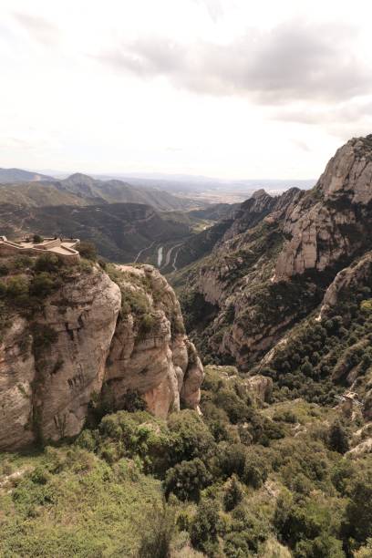 istock Gorge in Montserrat (mountain) Monestir Spain with its huge cliffs 1439184266