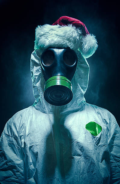 natal toxicidade - radiation protection suit clean suit toxic waste biochemical warfare - fotografias e filmes do acervo