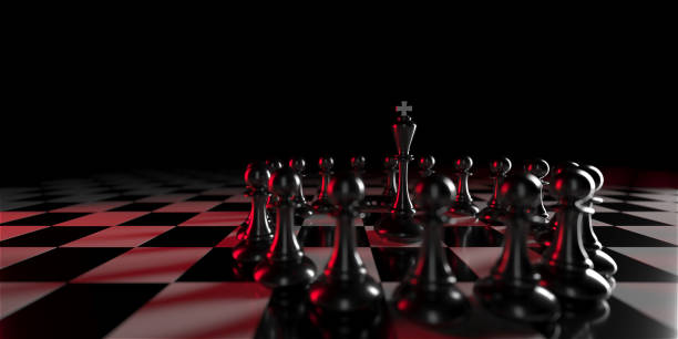 istock Chess king. Leader success concept. Business leader concept 1439187588