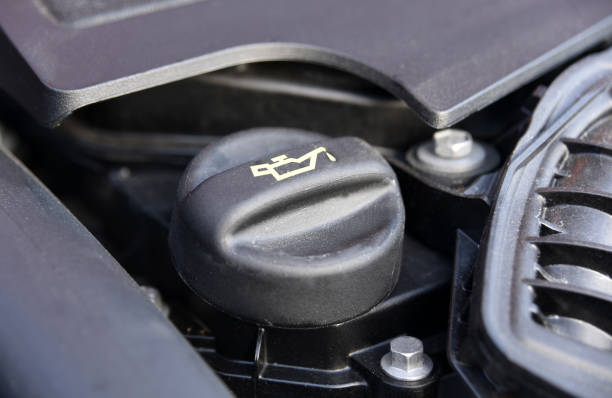 istock Plastic Car Oil filler cap 1439189212