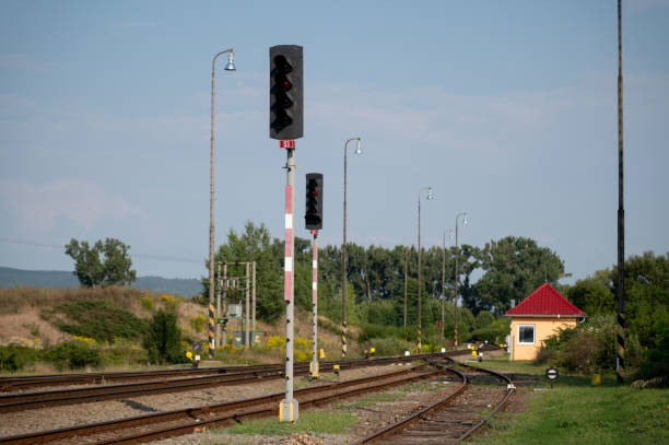 istock Railroad track  in europe 1439190990