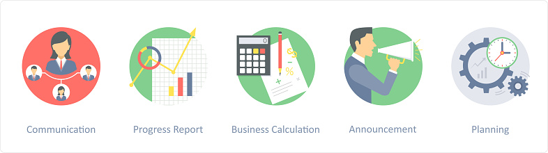 Communication Progress Report Stock Illustration - Download Image Now ...