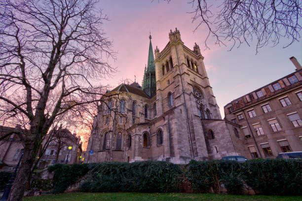 Saint-Pierre cathedral in Geneva, Switzerland, HDR