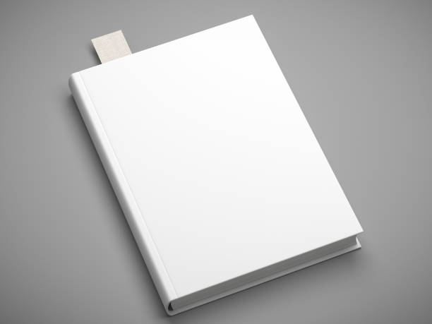 istock white hardcover diary notebook book mockup isolated on grey background, front view face side 1439193243