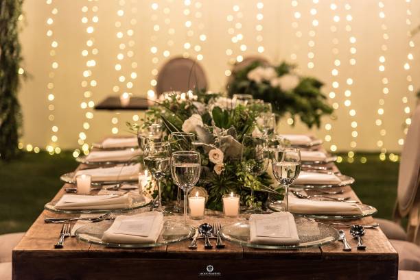 istock Closeup shot of an elegant wedding table setup 1439194293