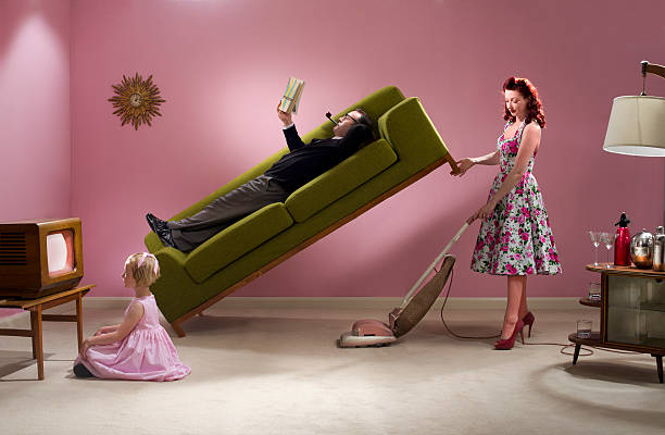 1950's housework - hemmafru bildbanksfoton och bilder