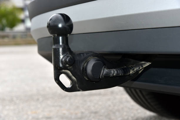 istock Trailer towing hitch on a passenger car 1439197074
