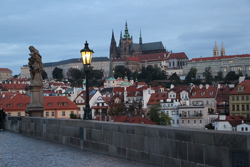 République Tchèque- Prague - Panorama depuis le Pont Charles