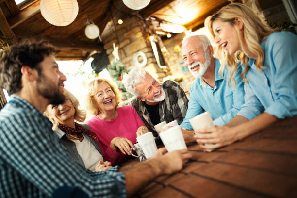 istock Family gathering on Christmas eve. 1439198513