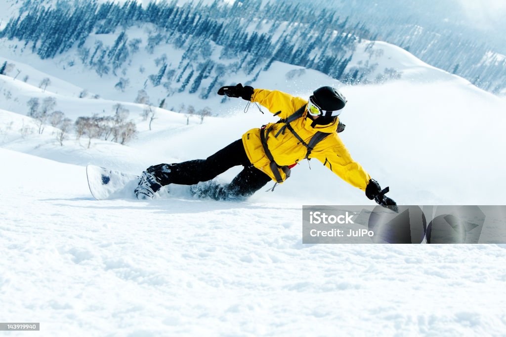 Estância de esqui na Índia - Royalty-free Snowboard Foto de stock