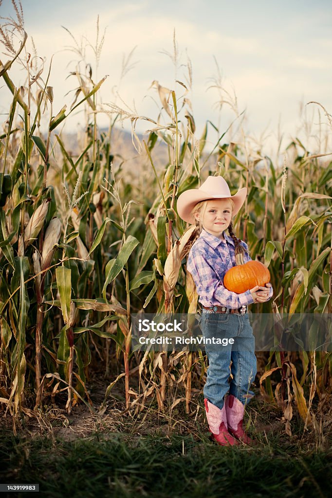 Zucca Cowgirl - Foto stock royalty-free di Fattoria