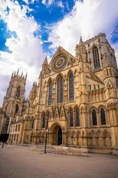 York UK cathedral York Minster and in England United Kingdom North Yorkshire
