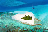 heart-shaped island in the Caribbean - perfect honeymoon destination