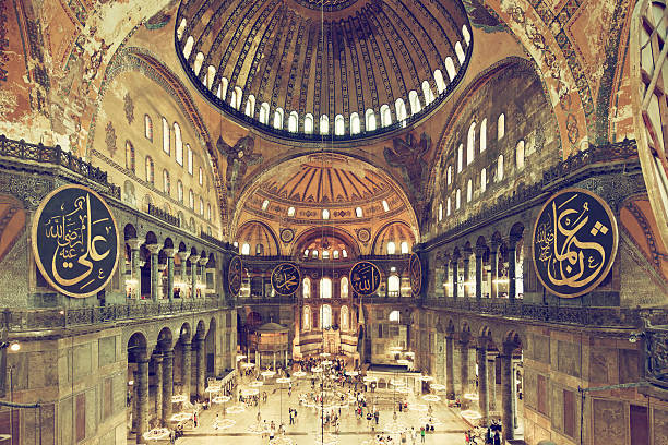 musée sainte-sophie, istanbul, turquie - circa 6th century photos et images de collection