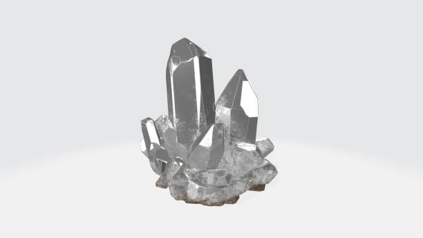 istock 3D rendering illustration of crystal rocks isolated on a white background 1439206530