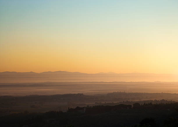 istock Simple Tuscan landscape during sunrise 143920679