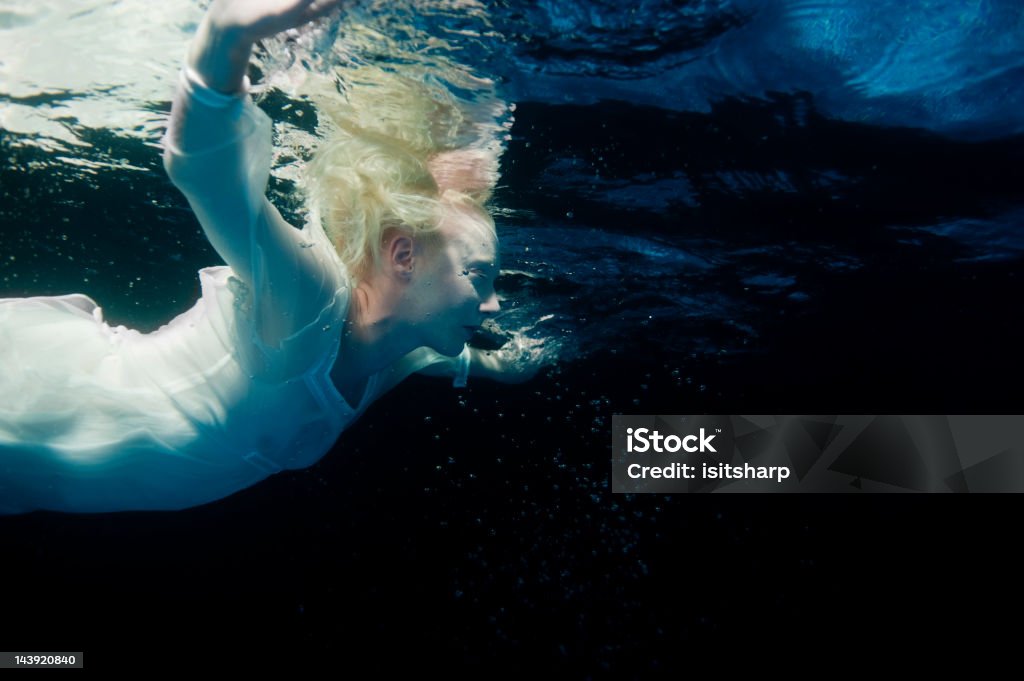 Woman Underwater  Adult Stock Photo
