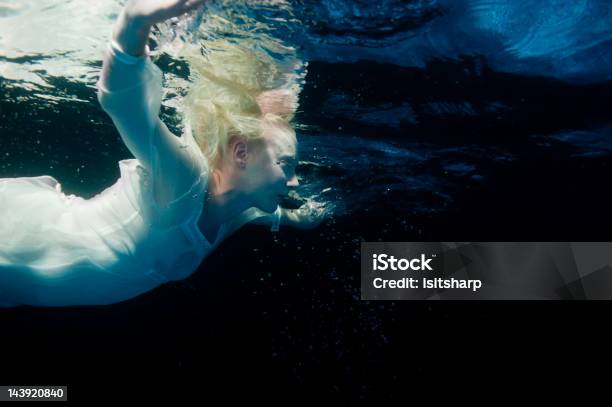 Woman Underwater Stock Photo - Download Image Now - Adult, Adults Only, Blond Hair